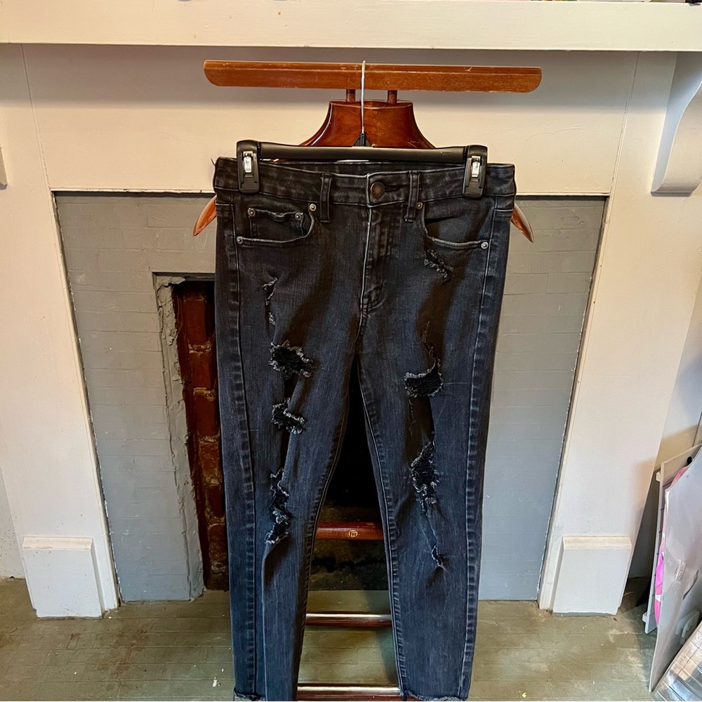 Distressed Black jeans